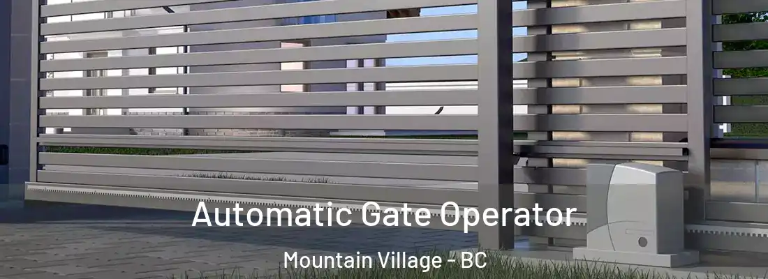  Automatic Gate Operator Mountain Village - BC