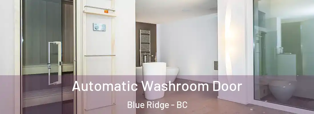  Automatic Washroom Door Blue Ridge - BC