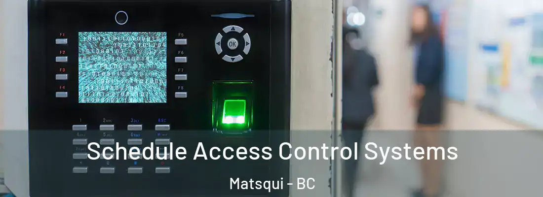  Schedule Access Control Systems Matsqui - BC